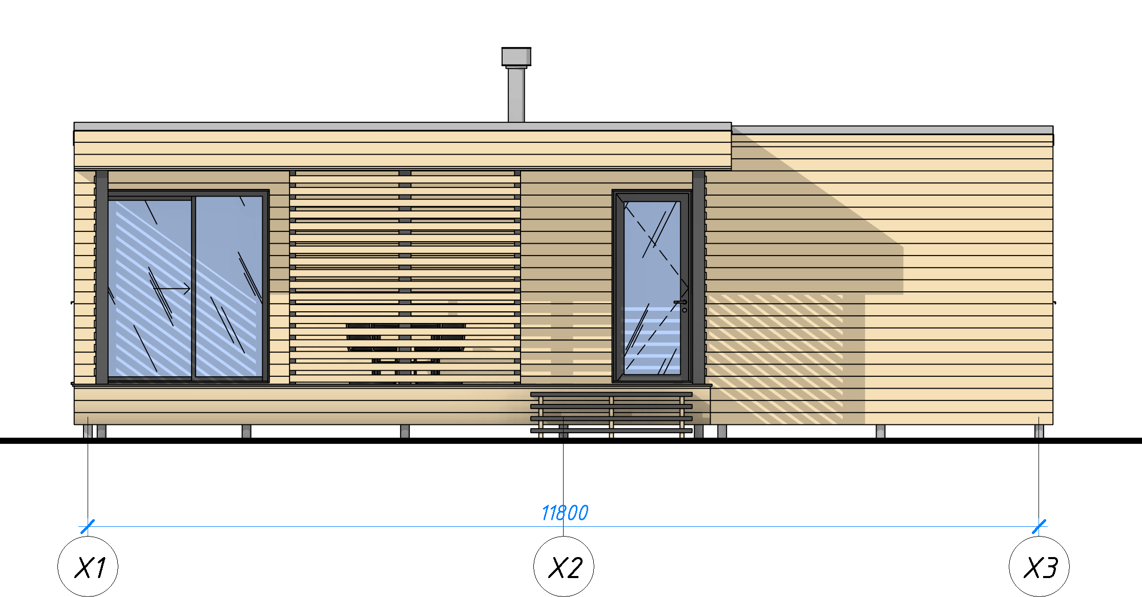 CUBEHAUS 96 v2 MODULARE UND HOLZHÄUSER Fassade (2)