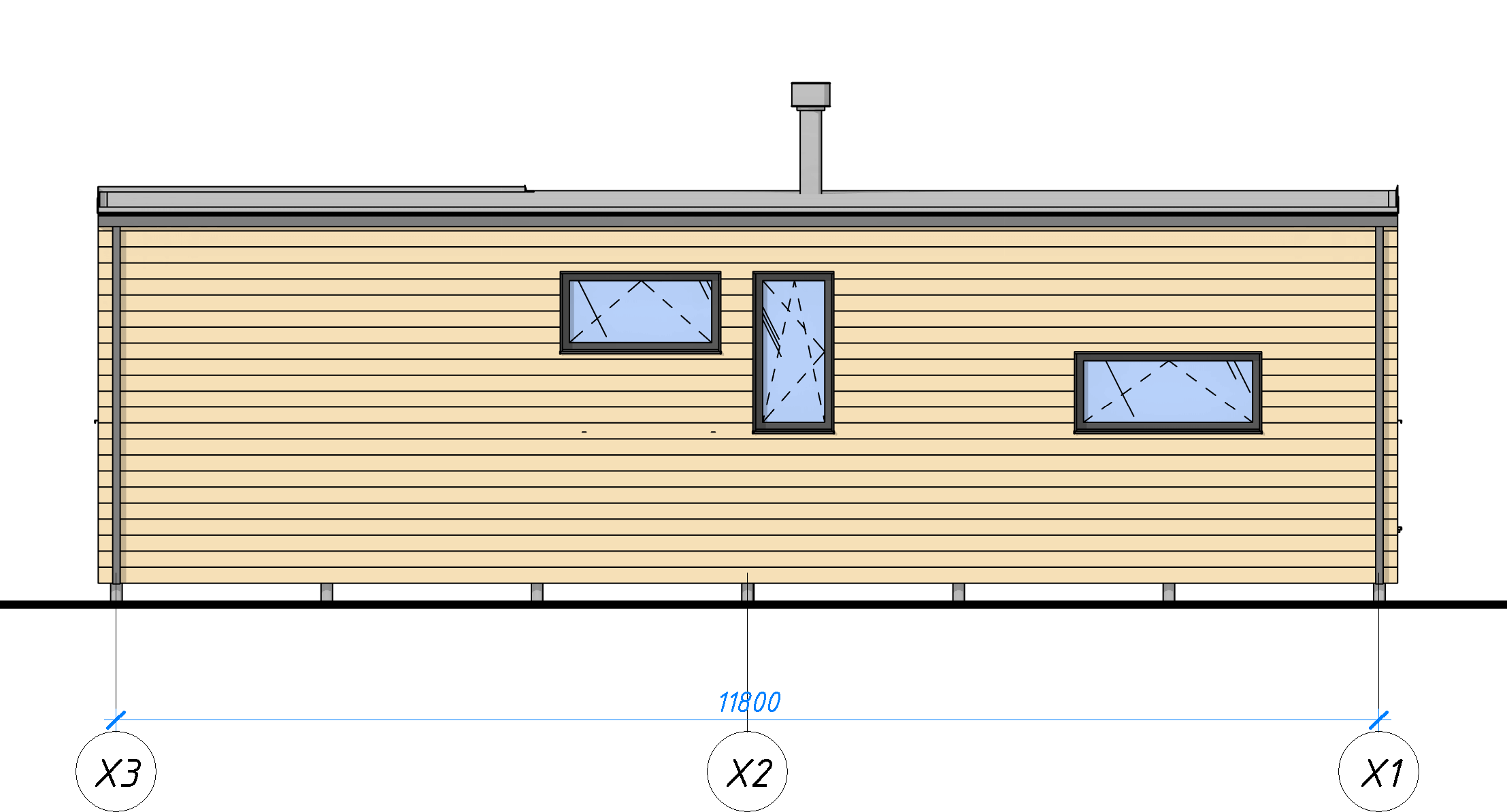 CUBEHAUS 96 v2 MODULARE UND HOLZHÄUSER Fassade (3)